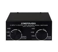 FUNFANG Sélecteur audio 3 entrées 3 sorties Commutateur audio XLR 3 entrées vers 3 sorties Entièrement équilibré XLR Signal stéréo passif Commutateur/XLR symétrique vers RCA asymétrique
