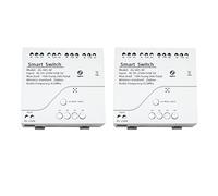 Funfob 2X Module de Commutateur de Lumière Intelligent Zigbee 4CH AC 85-250V RF433 Recevoir Des Relais 10A Fonctionnent