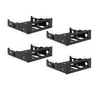 Funfob 4X Adaptateur de Support de Baie de Baie de Disque Dur de 3,5 Une 5,25 Pouces