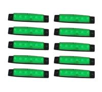 FUNFOB Clignotant de rétroviseur Feux Gabarit Latéraux Voiture 12/24 V 6 LED Clignotants Indicateurs Universels Pour Remorques Camions Fourgonnettes Bus Clignotant Voiture(VERT)
