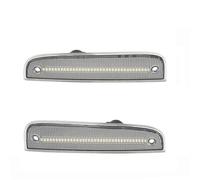 FUNFOB Clignotant de rétroviseur Feux Position Latéraux Avant Dynamiques LED Lentille Fumée Clignotants Gauche Droit Ambre Pour Jeep Pour Cherokee 1997-2001 Clignotant Voiture(Yellow LED Dynamic)