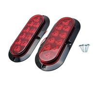 FUNFOB Clignotant de rétroviseur Lot 2 Feux Gabarit Latéraux LED Voiture 10 Feux Arrière LED Clignotants Universels Remorques Camions Fourgonnettes Bus Clignotant Voiture(Red light)