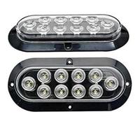 FUNFOB Clignotant de rétroviseur Lot 2 Feux Gabarit Latéraux LED Voiture 10 Feux Arrière LED Clignotants Universels Remorques Camions Fourgonnettes Bus Clignotant Voiture(White light)