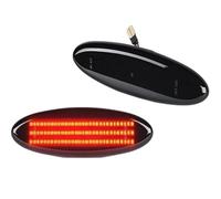 FUNFOB Clignotant de rétroviseur Lot 2 Feux Position Latéraux LED Feux Arrière Rouges Pour Chevy Pour Corvette C5 1997-2004 Coupé Z06 Pour Cabriolet Clignotant Voiture(Smoked Lens)