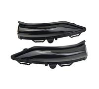 FUNFOB Clignotants latéraux 2 Pièces Rétroviseur Latéral De Voiture Rétroviseur LED Clignotant pour Ford pour Fiesta St Line MK8 2018 2019 Indicateur Dynamique Clignotant Lentille fumée