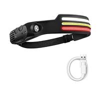 Funfob Lampe Frontale Rechargeable à LED avec 10 Modes D'Éclairage pour la Randonnée, la Course à Pied et la Réparation