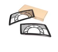 FUNFOB Lentilles pour phares avants Pour Land Pour Rover Pour Defender 110 2020-2024 Filet De Protection D'abat-jour Phare Voiture En Acier Inoxydable Modification Lentilles Phares Voiture(Style B)