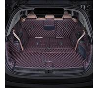 FUNFOB Liner Tapis Coffre Tapis Coffre Voiture pour Peugeot 5008 2017 - 2020 7 Sièges Tapis Sol Coffre Arrière Plateau Boue Housse Protection Coffre Voiture(Noir Rouge)