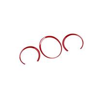 FUNFOB Moulages intérieurs Garniture De Tableau De Bord en ABS Accessoire en Fibre De Carbone pour Macan pour Boxster 718 pour Cayman Décorative Couvercle Trim(Rouge)