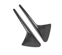 FUNFOB Moulages intérieurs Housse Protection Caméra Latérale Voiture en Fibre Carbone ABS Clignotants Compatible avec pour Tesla pour Model 3/Y/X/S 2017-2022 Décorative Couvercle Trim(Bright Carbon)