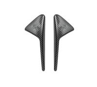FUNFOB Moulages intérieurs Housse Protection Caméra Latérale Voiture en Fibre Carbone ABS Clignotants Compatible avec pour Tesla pour Model 3/Y/X/S 2017-2022 Décorative Couvercle Trim(Matte Carbon)