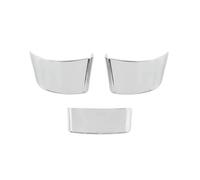 FUNFOB Papillons de carburateur Autocollant Décoratif pour Volant Voiture en Fibre Carbone ABS pour VW pour Golf 5 MK5 pour Passat B6 pour Jetta pour Tiguan 2007-2011 Boîtier de Papillon(3Pcs Silver)