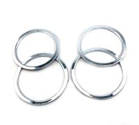 FUNFOB Papillons de carburateur Cadre Intérieur De Haut-Parleur Plaqué pour Nissan pour Qashqai J11 2014-2019 Autocollant Chromé Accessoires De Style Automobile Boîtier de Papillon