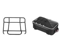 FUNFOB Porte-Bagages pour BMW pour R1250RT pour K1200GT pour K1300GT pour K1600GT R1200 RT Top Cases Support Sac Arrière Sacs À Bagages Supports Garde-Corps Moto Porte-Bagages(A Set)