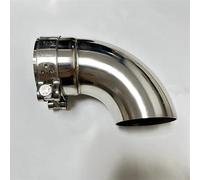 FUNFOB Tuyau d'Échappement Pièces Détachées Automobiles Suppresseur Tuyau D'échappement Raccord Coudé Sortie D'échappement en Acier Inoxydable Tuyaux d'échappement(70mm)