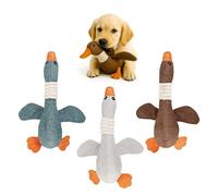 Funfy Lot de 3 Peluches Canard pour Chien | Jouet Chiot avec Couineur et Effet Crinkle | Peluche Douce pour Chiens Petits à Moyens | Jouer pour Chiot à Mâcher - Non pour Mâcheurs Agressifs