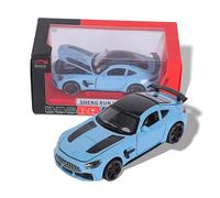 Funfy Mercedes Benz AMG GT Voiture Échelle 1:32 Extensible|Assortie|Plastique et Métal | Portes, Capot et Coffre Ouvrables avec LED | Musique pour Une Expérience de Jeu Immersive | pour Enfants
