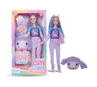 FUNFY Set of 4 Beautifull 11-Joint Girl Dolls with Charming Animal Head Mask | Multicolor | Plastic | 11.5-inch Solid Body | Adding Diversity and Charm to Doll Collection | for Girls