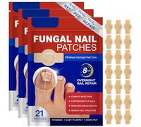 Fungal Nail Patches, Pack of 63 Nail Fungal Plasters, Multi-Purpose Toenail Repair Pads, Intensive Toenail Correction Plasters, Quick and Effective Nails Repair for Damaged Nails