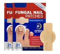 Fungal nail patches - Patchs pour mycose ongles des pieds - Pansements antifongiques pour ongles abîmés - Action localisée et soin nocturne - Pour hommes et femmes