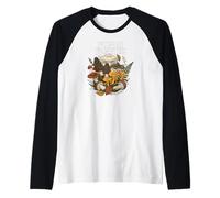Fungi Fanatic Mushroom Foraging Mycology Design Manche Raglan