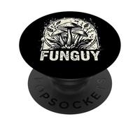 Fungi Fun Guy Distressed Vintage Mushroom Hunting Pun PopSockets PopGrip Adhésif