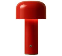 Fungo Lampe de table champignon rouge - sans fil & rechargeable - intensité lumineuse variable - design rétro - lumière blanche chaude - 21 cm - Anthracite