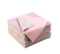 FUNGTN 20 essuie-Tout Cuisine torchons Velours Corail torchons Vaisselle Polyvalents réutilisables torchons Doux Chiffons Nettoyage absorbants Chiffons Microfibre Double Face Non Pelucheux,30x30cm