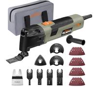 Funguard 300W Outil Multifonction Oscillant, 6 Vitesses Variables 15000-22000RPM, 30 Accessoires, Angle Oscillant 3.5 °, Poignée Auxiliaire, Multi Outils Oscillants pour Couper,Poncer,Gratter,Scier