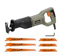 Funguard 700W Scie Sabre, 2800 SPM Vitesse Variable, Changement de Lame Sans Outil, Longueur de Course de 20 mm, 6 Lames pour le Bois, Le Métal Tendre et la Coupe de Tuyaux en PVC