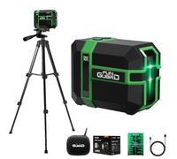 Funguard Niveau Laser mit Trépied, Autonivelant Laser Vert avec Module Laser Double 50M, 3 Modes Commutables Horizontal/Vertical, Mode Impulsion, Chargement USB, IP54 pour Les Chantiers,DIY
