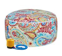 FUNHOME Repose-pieds gonflable avec pompe à air portable et sac de rangement D20 x H9, utilisé pour l'intérieur ou l'extérieur, enfants ou adultes, camping ou maison-Phoenix