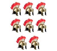 Funidelia | 8 casques de centurion romain pour femme et homme Rome, Gladiateur, Centurion, Cultures & Traditions - Accesoires pour Adultes, accessoire pour déguisement - Marron