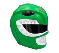 FUNIDELIA Casque Power Ranger Vert - Déguisement pour homme et accessoires pour Halloween, carnaval et fêtes.
