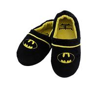 Funidelia | Chaussons Batman pour garçon Le Chevalier noir, Super héros - Accessoires & Linge maison - Cadeaux originaux enfants pour Noël, anniversaires & autres fêtes - Taille 34-36 - Noir