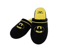 Funidelia | Chaussons Batman pour homme Le Chevalier noir, Super héros - Accessoires & Linge maison - Cadeaux originaux adultes pour Noël, anniversaires & autres fêtes - Taille 42-45 - Noir