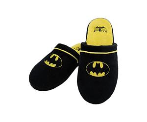 Funidelia | Chaussons Batman pour homme Le Chevalier noir, Super héros - Accessoires & Linge maison - Cadeaux originaux adultes pour Noël, anniversaires & autres fêtes - Taille 42-45 - Noir