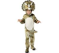 Funidelia | Costume de dinosaure Tricératops pour garçon Animaux, T-Rex, Jurassic Park, Films et Cinéma - Déguisement pour enfant et accessoires pour Halloween, carnaval et fêtes. - Taille 5-6 ans