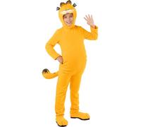 Funidelia | Costume Garfield pour fille et garçon Dessins Animés, Films et Cinéma, Petit chat - Déguisement pour enfant et accessoires pour Halloween, carnaval et fêtes. - Taille 7-9 ans - Orange