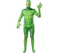 Funidelia Costumes de monstres extraterrestres - Second Skin pour homme, Taille L Halloween, Qui fait peur & Horreur - Costume pour Adultes pour les fêtes, le Carnaval et Halloween