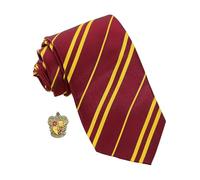 Funidelia Cravate Officielle Gryffondor avec pin’s Harry Potter pour homme et femme. Inclut: Cravate avec pin’s. Produits dérivés pour offrir à Noël et anniversaires.