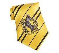 Funidelia | Cravate Poufsouffle Harry Potter 100% Officielle pour Femme et Homme Poudlard, Magiciens, Films et Cinéma, Hogwarts - Couleur: Jaune, Accessoire pour déguisement
