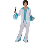 Funidelia | Déguisement Abba pour homme Disco, Groupes Musique, Chanteurs, Décennies - Déguisement pour Adultes et accessoires pour Halloween, carnaval et fêtes - Taille L - Blanc