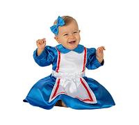 Funidelia | Déguisement Alice bébé pour bébé Alice au Pays des Merveilles - Déguisement pour bébé et accessoires pour Halloween, carnaval et fêtes - Taille 6-12 mois - Bleu