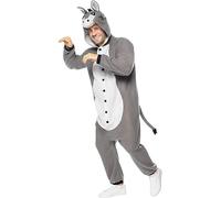 Funidelia | Déguisement âne onesie pour femme et homme Animaux - Déguisement pour Adultes et accessoires pour Halloween, carnaval et fêtes. - Taille L - XL - Marron