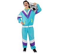 Funidelia | Déguisement années 80 adulte pour femme et homme Années 90, Musique Pop, Decades - Déguisement pour Adultes et accessoires pour Halloween, carnaval et fêtes - Taille S - M - Bleu