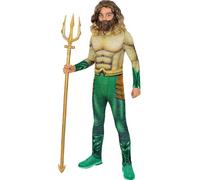 Funidelia | Déguisement Aquaman avec accessoires pour garçon Super héros - Déguisement pour enfant et accessoires pour Halloween, carnaval et fêtes. - Taille 5-6 ans