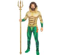 Funidelia | Déguisement Aquaman avec accessoires pour homme Super héros - Déguisement pour Adultes et accessoires pour Halloween, carnaval et fêtes. - Taille L
