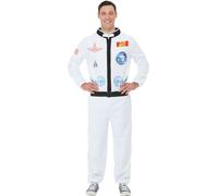 Funidelia | Déguisement astronaute pour femme et homme Espace homme, Espace, Lune, Professions - Déguisement pour Adultes et accessoires pour Halloween, carnaval et fêtes. - Taille XL - Blanc