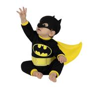 Funidelia | Déguisement Batman 100% Officielle pour bébé Taille 12-24 Mois The Dark Knight : Le Chevalier Noir, Super héros, DC Comics - Couleur: Multicolore, Accessoire pour déguisement